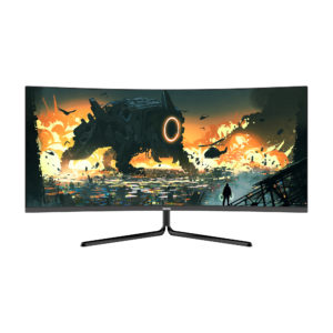 GNV34DBE 34” UWQHD Curved Gaming Monitor — 144Hz 1440p w/ Dual DP 1.4 & Dual HDMI 2.0 Connections (VESA)