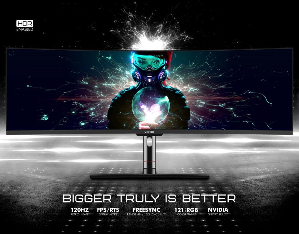 SUW49DA 49” Super Ultrawide Curved Monitor — 1440p, 120Hz, 32:9, Dual ...